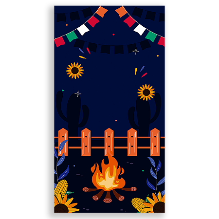 Capa Faixa Lateral Sublimado - Festa Junina