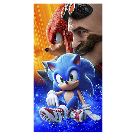 Capa Faixa Lateral Sublimado - Sonic