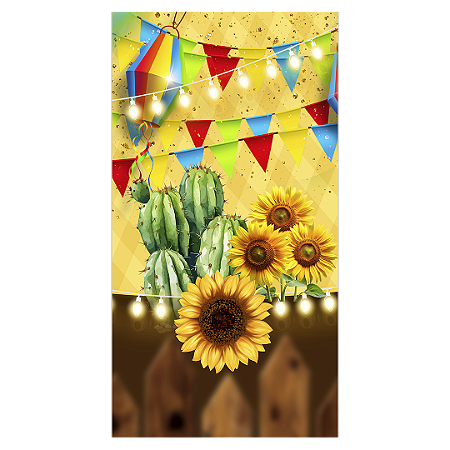 Capa Faixa Lateral Sublimado - Festa Junina