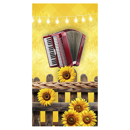 Capa Faixa Lateral Sublimado - Festa Junina