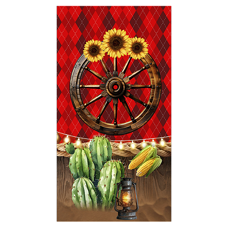 Capa Faixa Lateral Sublimado - Festa Junina