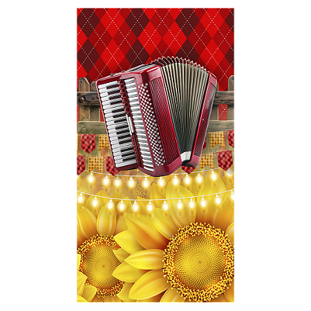 Capa Faixa Lateral Sublimado - Festa Junina