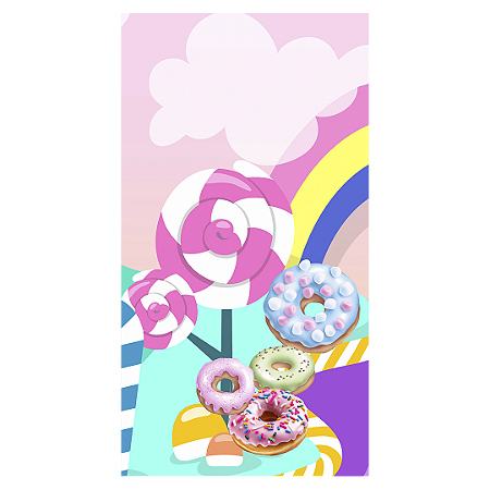 Capa Faixa Lateral Sublimado - Confeitaria