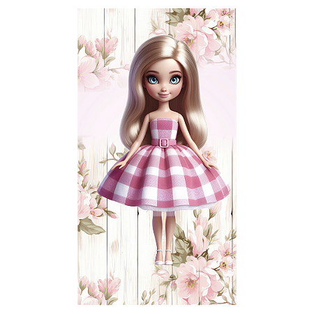 Capa Faixa Lateral Sublimado - Barbie