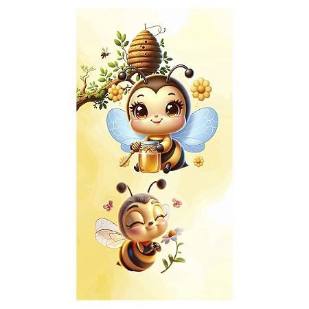 Capa Faixa Lateral Sublimado - Abelhinha