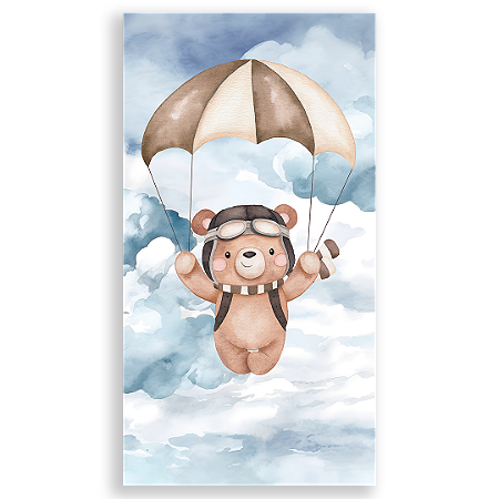 Capa Faixa Lateral Sublimado - Ursinho Aviador