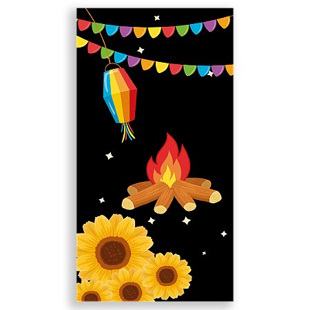 Capa Faixa Lateral Sublimado - Festa Junina