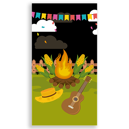 Capa Faixa Lateral Sublimado - Festa Junina
