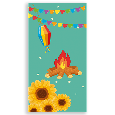 Capa Faixa Lateral Sublimado - Festa Junina