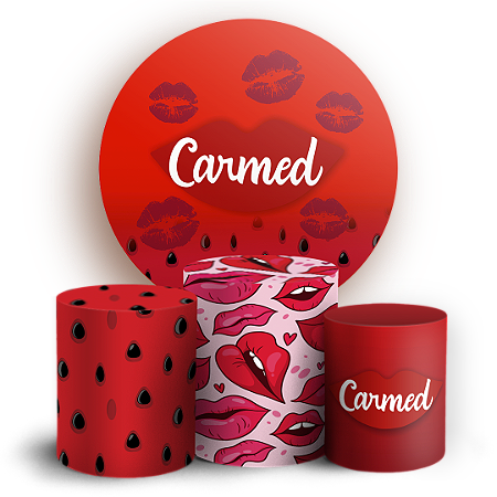 Capas Painel Redondo e Trio Cilindro Sublimado - Carmed