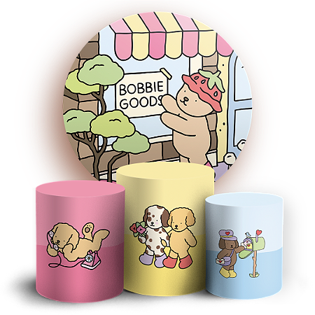 Capas Painel Redondo e Trio Cilindro Sublimado - Bobbie Goods