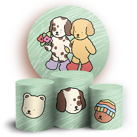 Capas Painel Redondo e Trio Cilindro Sublimado - Bobbie Goods