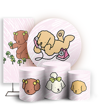 Capas Painel Redondo Trio Cilindro e Faixa Lateral Sublimado - Bobbie Goods