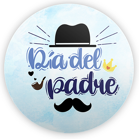 Capa Painel Redondo Sublimado - Dia Del Padre