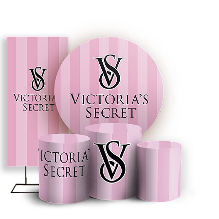 Capas Painel Redondo Trio Cilindro e Faixa Lateral Sublimado - Victoria's Secret