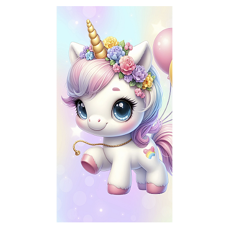 Capa Faixa Lateral Sublimado - Unicornio