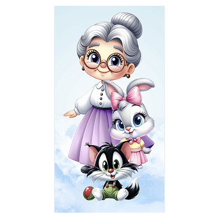 Capa Faixa Lateral Sublimado - Looney Tunes