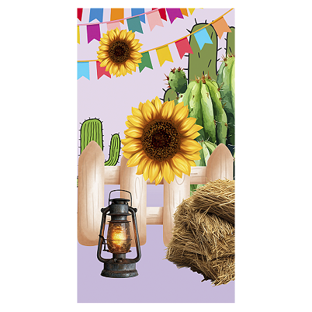 Capa Faixa Lateral Sublimado - Festa Junina