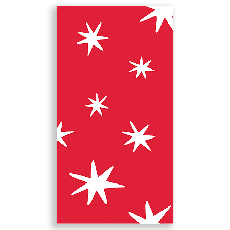 Capa Faixa Lateral Sublimado - Fundo Vermelho Estrelas Namorados