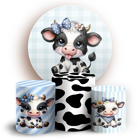 Capas Painel Redondo e Trio Cilindro Sublimado - Vaquinha