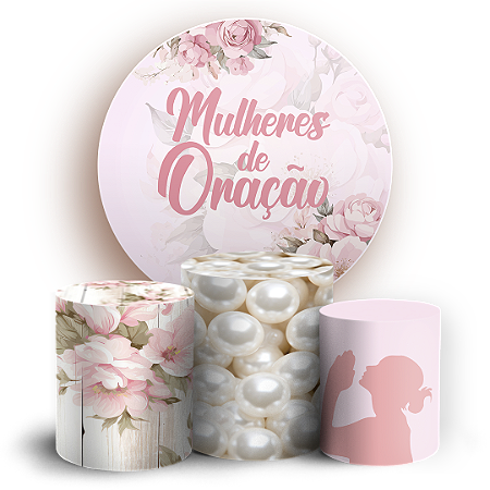 Capas Painel Redondo e Trio Cilindro Sublimado - Religioso Evangelico