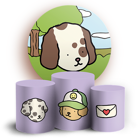 Capas Painel Redondo e Trio Cilindro Sublimado - Bobbie Goods