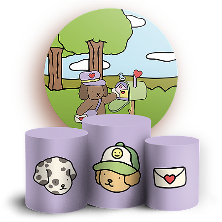 Capas Painel Redondo e Trio Cilindro Sublimado - Bobbie Goods