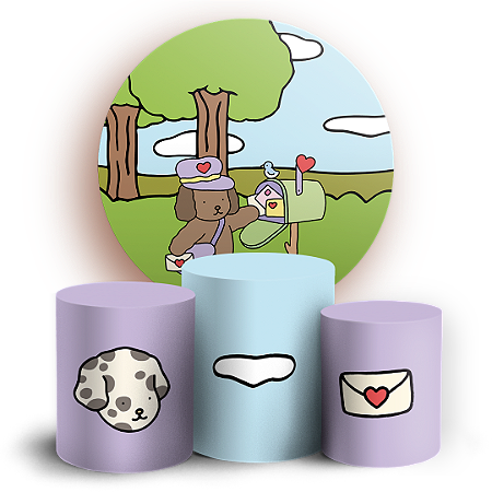 Capas Painel Redondo e Trio Cilindro Sublimado - Bobbie Goods