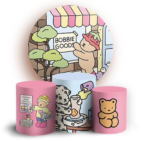 Capas Painel Redondo e Trio Cilindro Sublimado - Bobbie Goods