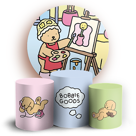 Capas Painel Redondo e Trio Cilindro Sublimado - Bobbie Goods