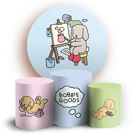 Capas Painel Redondo e Trio Cilindro Sublimado - Bobbie Goods