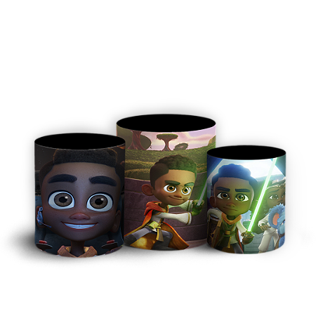 Capas Trio Cilindro Sublimado Vest Facil - Star Wars