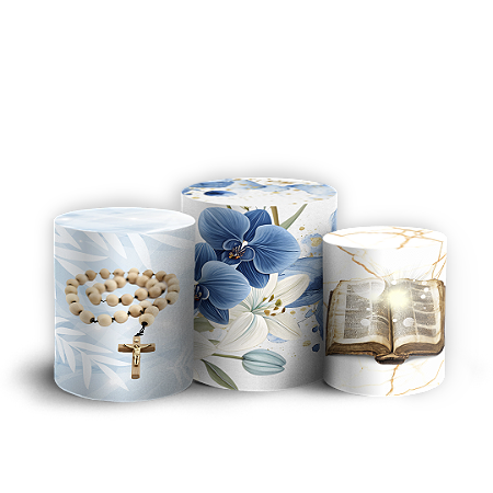 Capas Trio Cilindro Sublimado Vest Facil - Religioso Evangelico