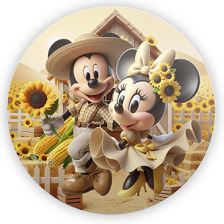 Capa Mini Painel Sublimado - Minnie