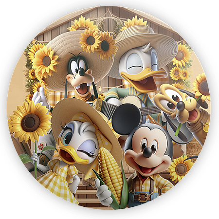 Capa Mini Painel Sublimado - Minnie