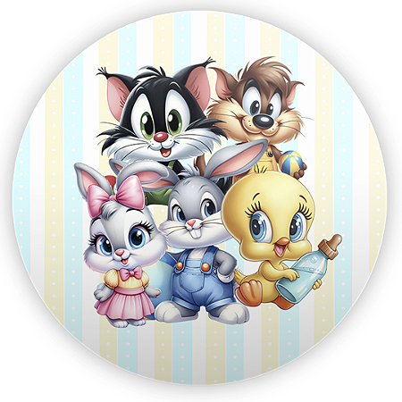 Capa Mini Painel Sublimado - Looney Tunes