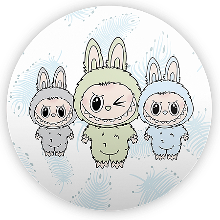 Capa Mini Painel Sublimado - Labubu