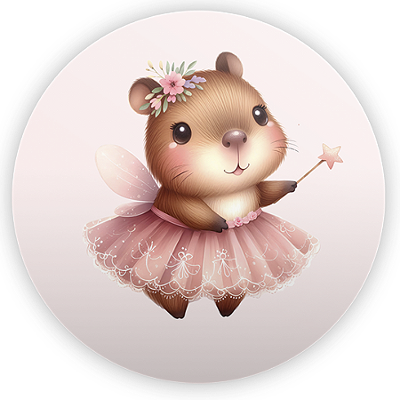 Capa Mini Painel Sublimado - Capivara