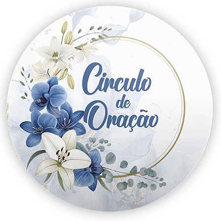 Capa Painel Redondo Sublimado - Religioso Evangelico