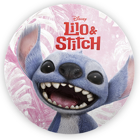 Capa Painel Redondo Sublimado - Lilo Stitch