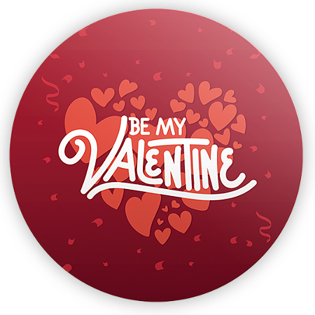 Capa Painel Redondo Sublimado - Namorados