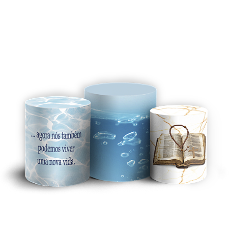 Capas Trio Cilindro Sublimado Vest Facil - Religioso Evangelico