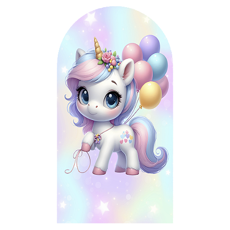 Capa Faixa Lateral Sublimado - Unicornio