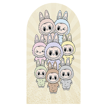 Capa Faixa Lateral Sublimado - Labubu