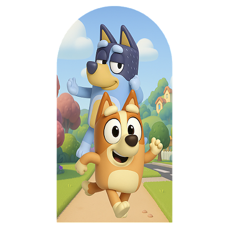 Capa Faixa Lateral Sublimado - Bluey