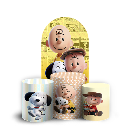 Capas Faixa Lateral e Trio Cilindro Sublimado Vest Facil - Snoopy