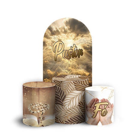 Capas Faixa Lateral e Trio Cilindro Sublimado Vest Facil - Religioso Evangelico