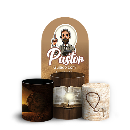 Capas Faixa Lateral e Trio Cilindro Sublimado Vest Facil - Religioso Evangelico