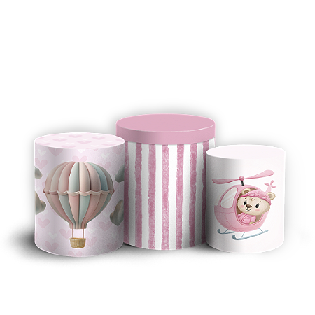 Capas Trio Cilindro Sublimado Vest Facil - URSINHA