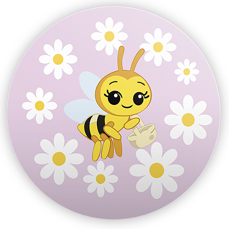 Capa Mini Painel Sublimado - Abelha